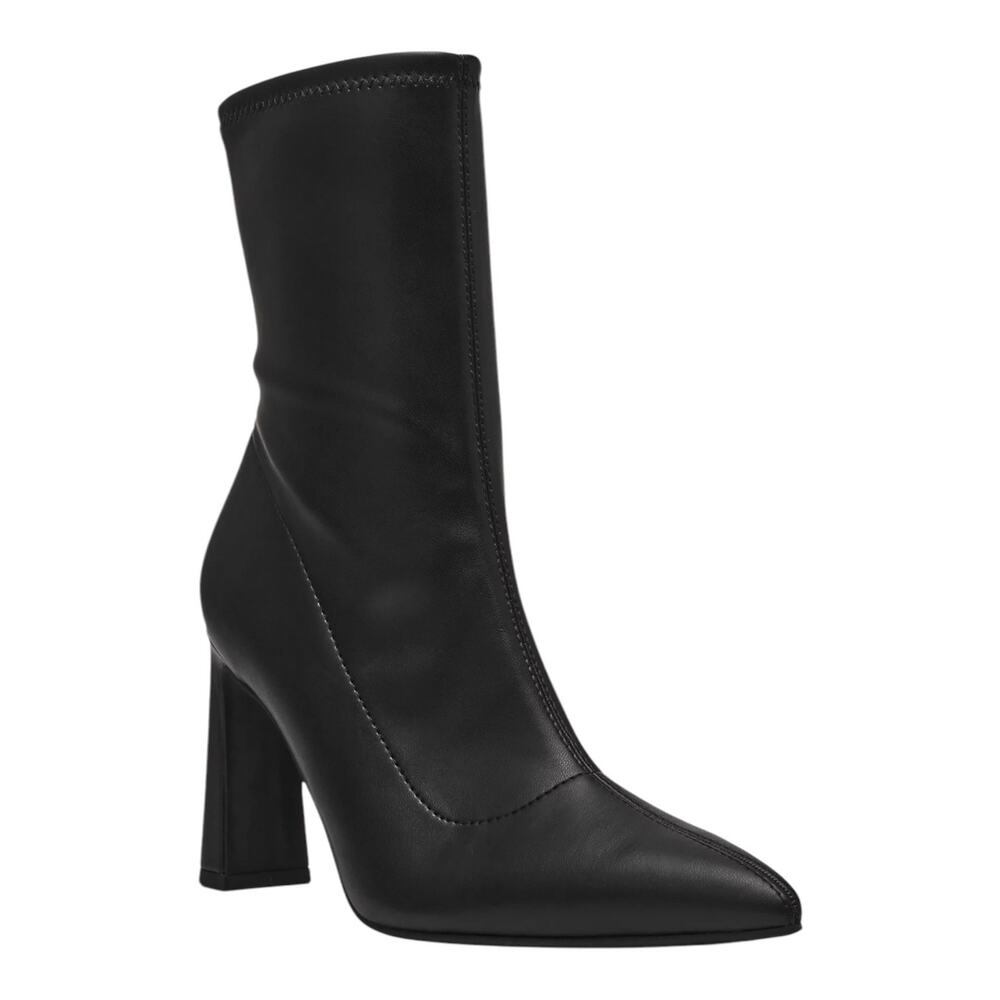 Wild Pair Women's Neptunne Pointed Toe Stretch Dress Booties Black Size 6 1/2